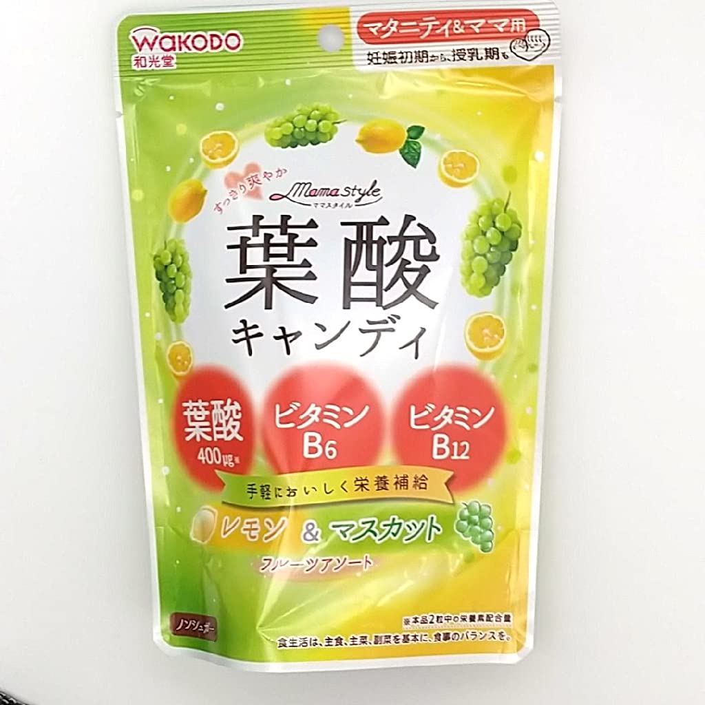 Wakoudou Mama Style Folic Acid Candy 78g for Expecting Mothers