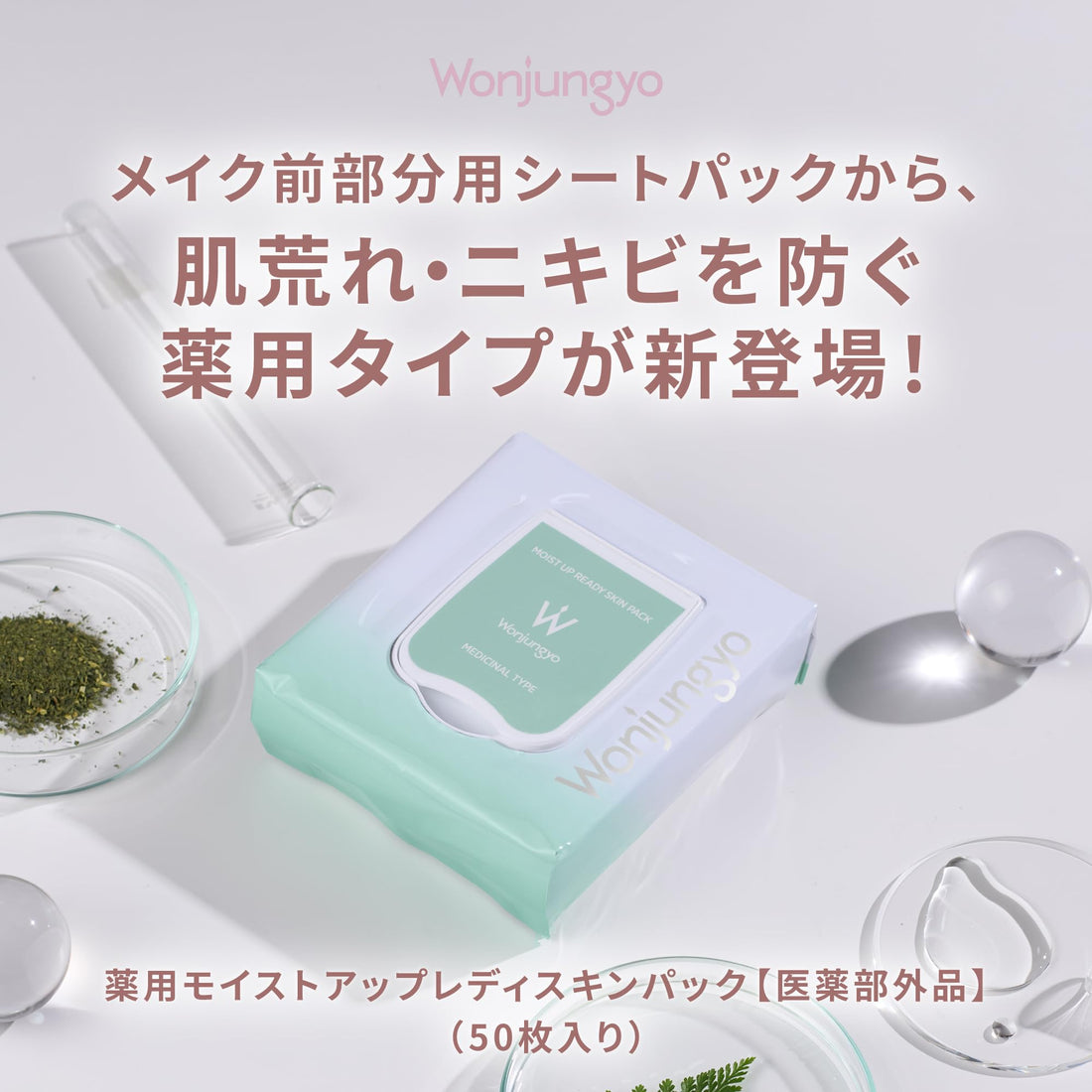 Wonjungyo Moist Up Lady Skin Pack 50 Sheets for Japanese Skincare