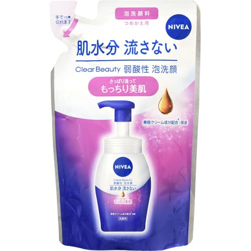 NIVEA Nettoyant Moussant Doux Acide 130 ml pour une Peau Éclatante