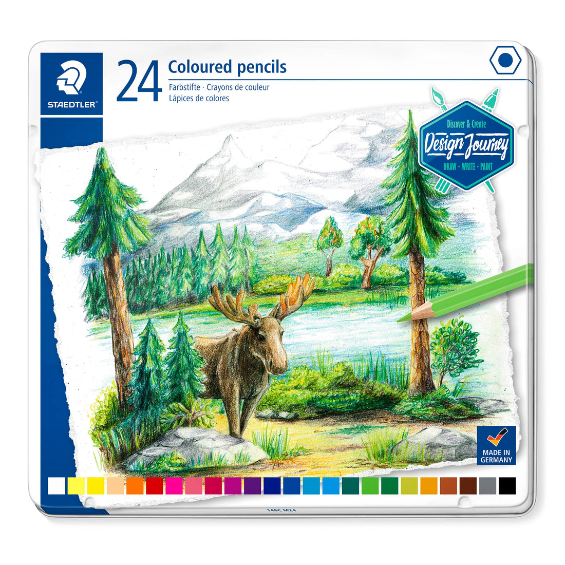 STAEDTLER Colored Pencils Oil-Based for Creative Design 12-72 Colors