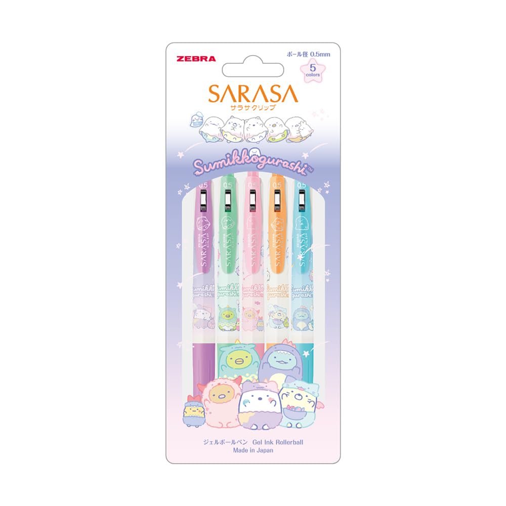 ZEBRA Sarasa Clip Gel Pen & Gel Ink Ballpoint Pen Set 0.5mm Sumikko Gurashi Limited Edition