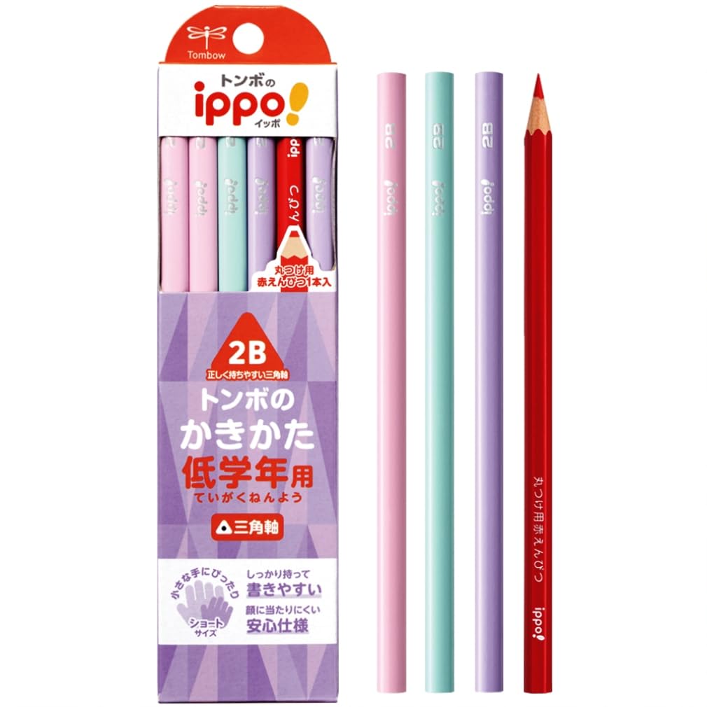 Tombow Triangular Pencil 2B for Correct Grip and Writing Skills