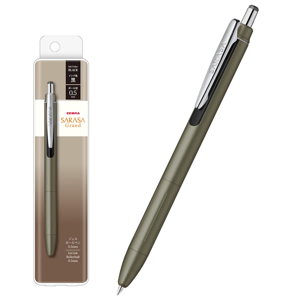 ZEBRA Sarasa Grand Gel Pen 0.5mm Black Ink & Deep Blue Ink