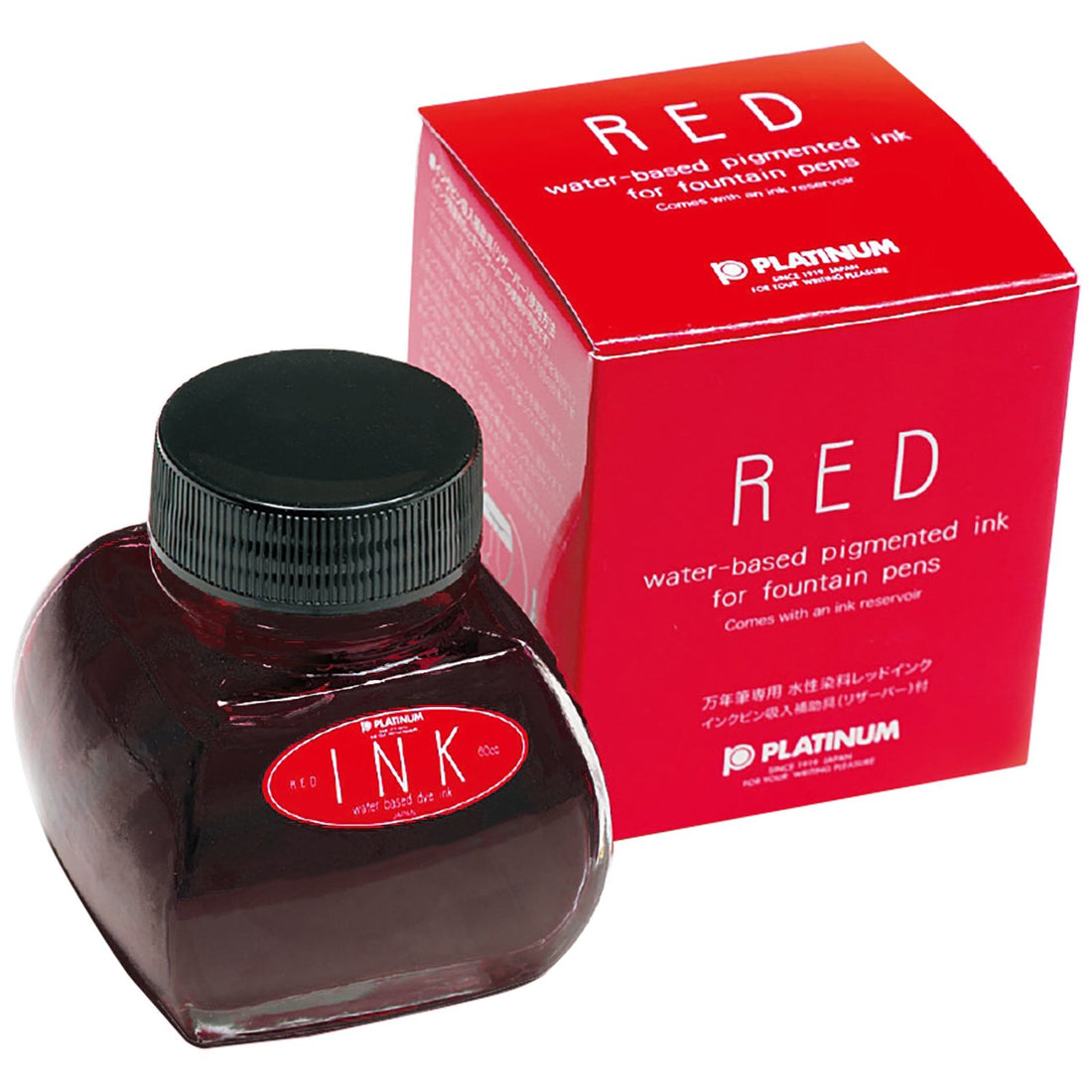 PLATINUM Fountain Pen Bottle Ink 60cc Blue Black & Red