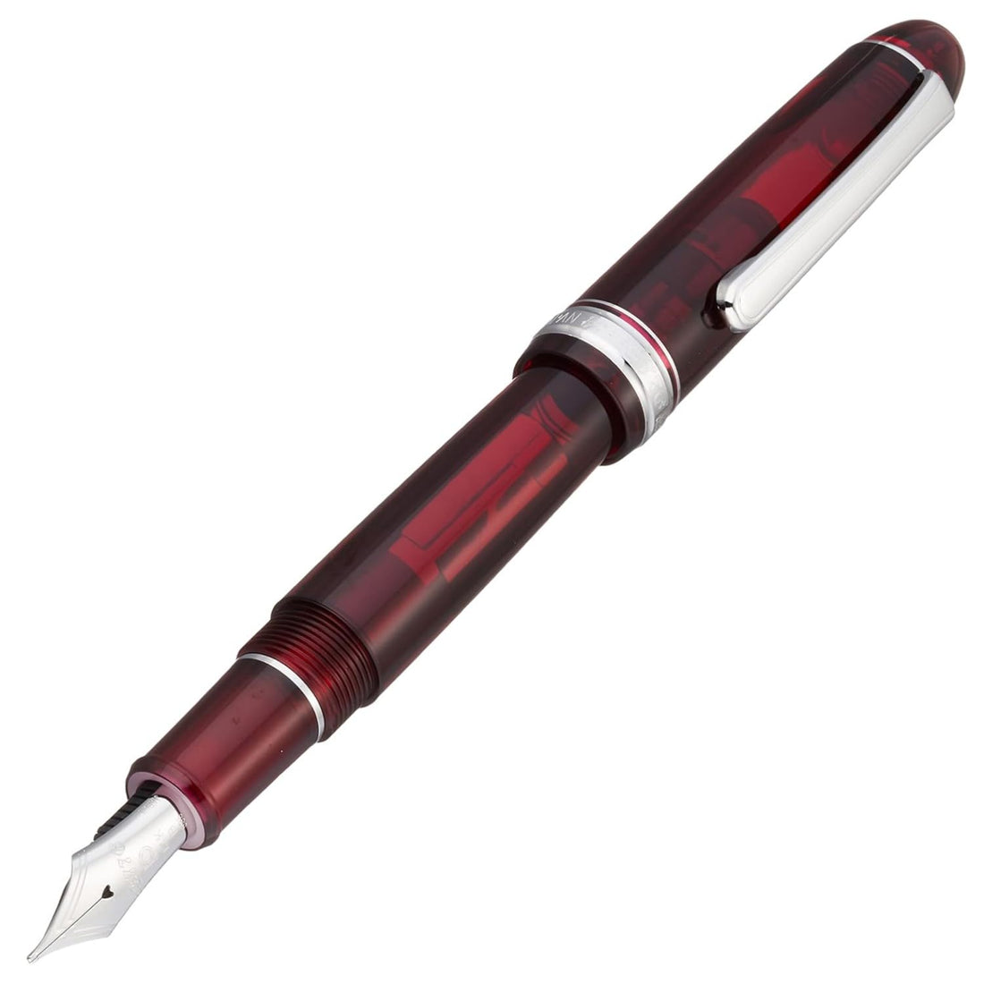 Platinum Fountain Pen C 3776 Century Rhodium Finish Extra Fine & Extra Broad