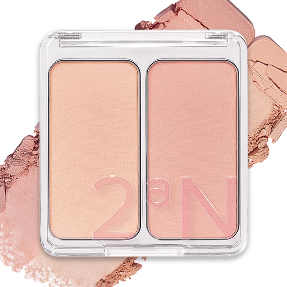 2aN DUAL CHEEK 08 NUDE HAZE Natural Finish Blush