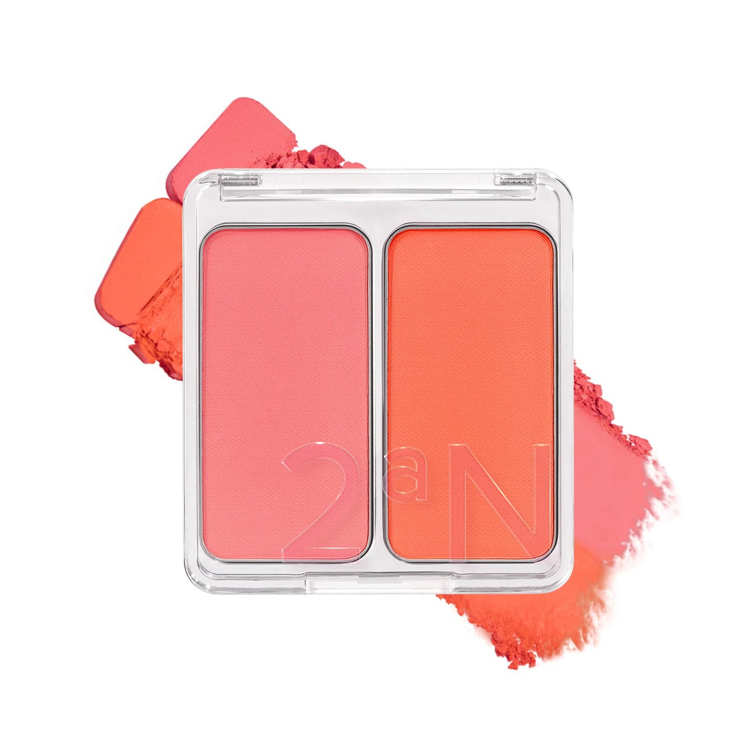 2aN DUAL CHEEK 04 HOT LIVING CORAL Blush for a Radiant Look