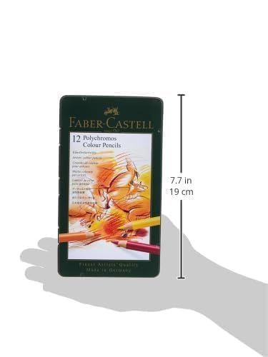 Faber-Castell Polychromos Colored Pencils Set of 12 in Tin