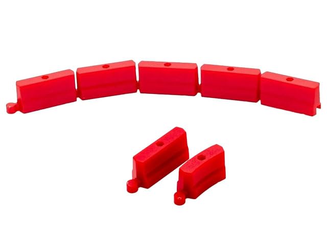 HITEC Turbo Racing RC Track Fence Red 1/76 Scale Accessory