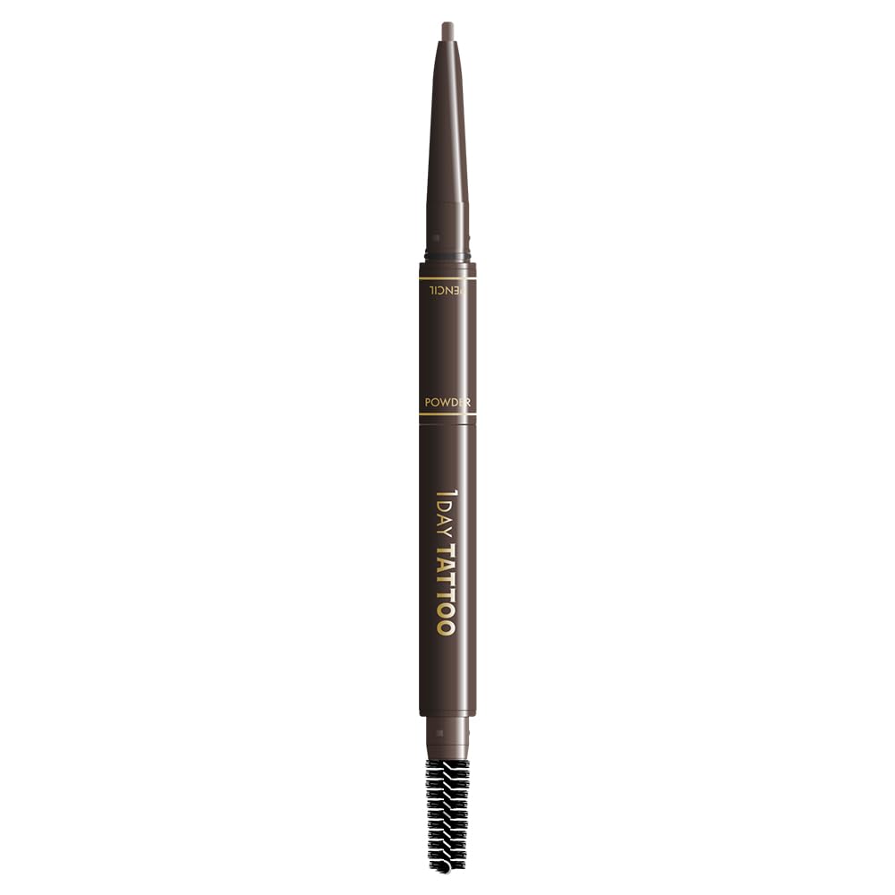 K-Palette Three Way Eyebrow Pencil 04 Grey Brown Waterproof 0.4g