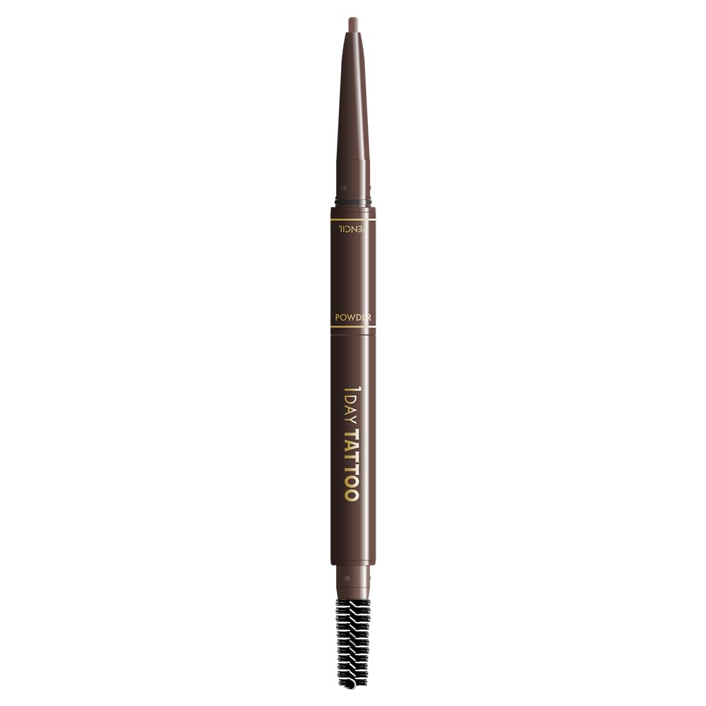 K-Palette Three Way Eyebrow Pencil Cocoa Brown Waterproof 0.1g