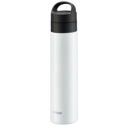 TIGER Stainless Steel Water Bottle 600ml with Handle for Hot and Cold Beverages