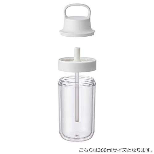KINTO To-Go Bottle 480ml Yellow Lightweight with Straw