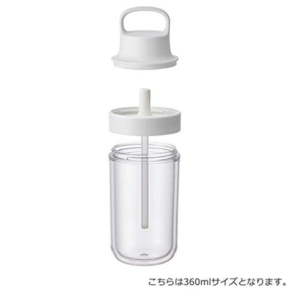 KINTO To-Go Bottle 480ml Yellow Lightweight with Straw