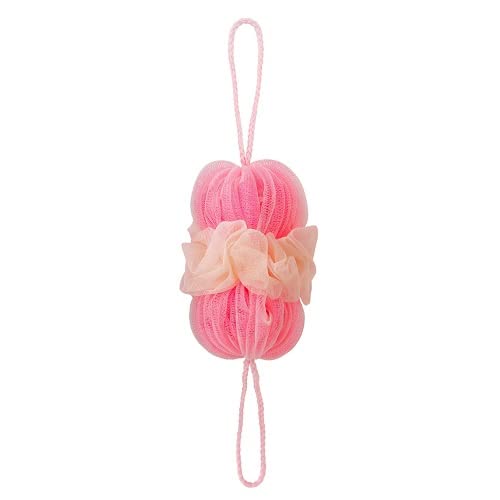 Marna Body Sponge for Back Washing with Stretchy Soap Ball Pink