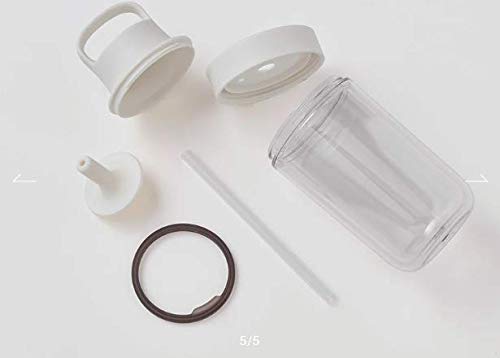 KINTO To-Go Bottle 480ml White with Straw Lightweight Design