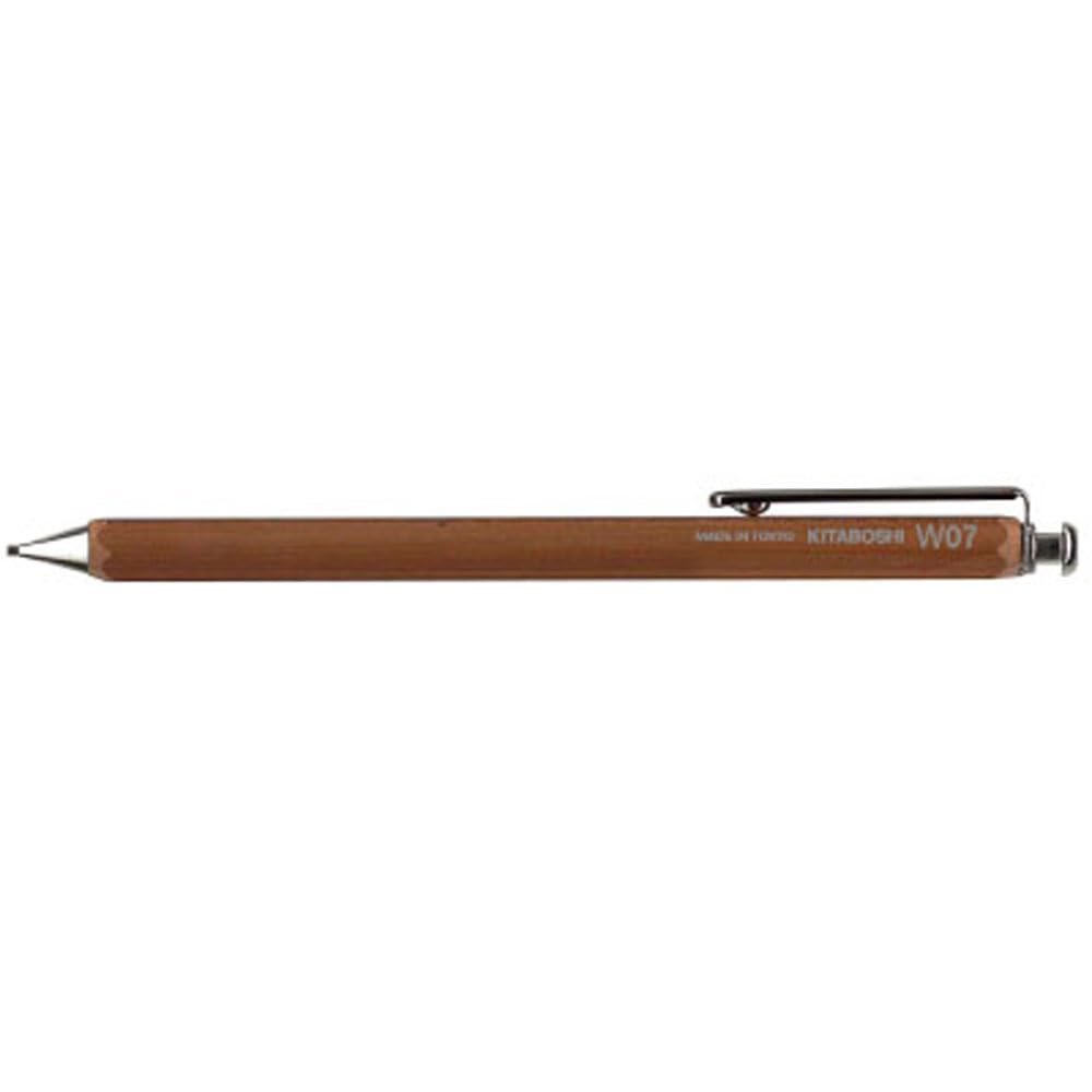 Hokusei Pencil Mechanical Pencil W07 0.7mm Wood Grain Design