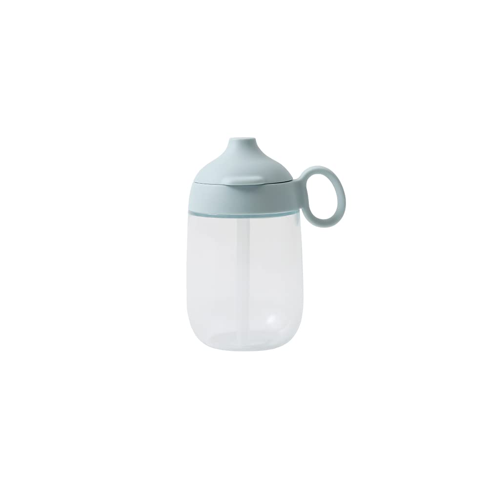 KINTO BONBO Straw Mug 260ml Blue Gray for Kids and Babies
