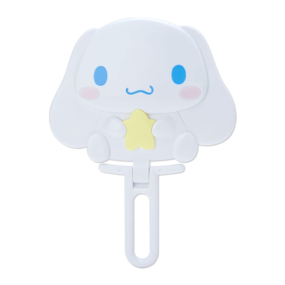 SANRIO Cinnamoroll Face-Shaped Hand Mirror for Cute Makeup Touch-Ups