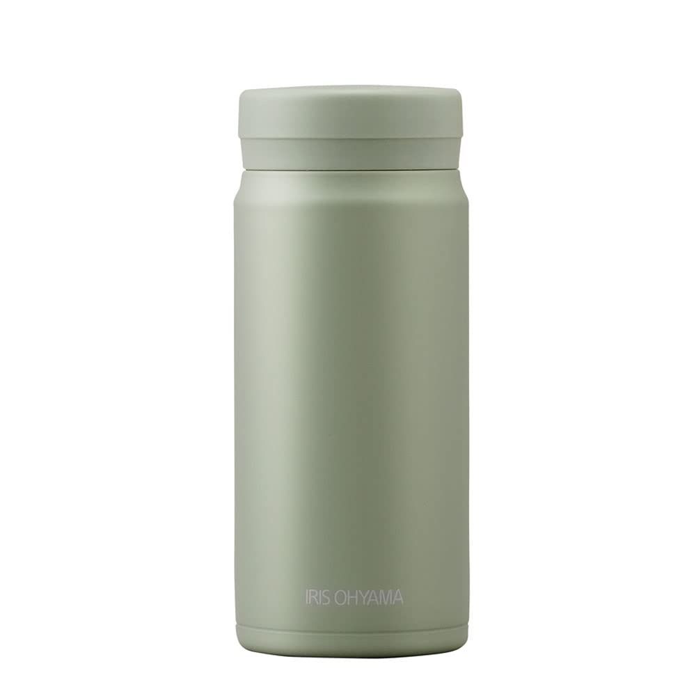 アイリスオーヤマ 水筒 スクリュー 350ml 真空断熱 保冷6時間キープ 保温69℃以上,保冷7℃以下 温度に合わた飲み口変更 洗いやすい設計 お手入れラクラク M-S350 ペールグリーン