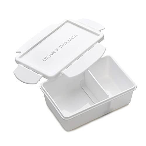 DEAN &amp; DELUCA Compact Lunch Box White 420ml Microwave and Dishwasher Safe