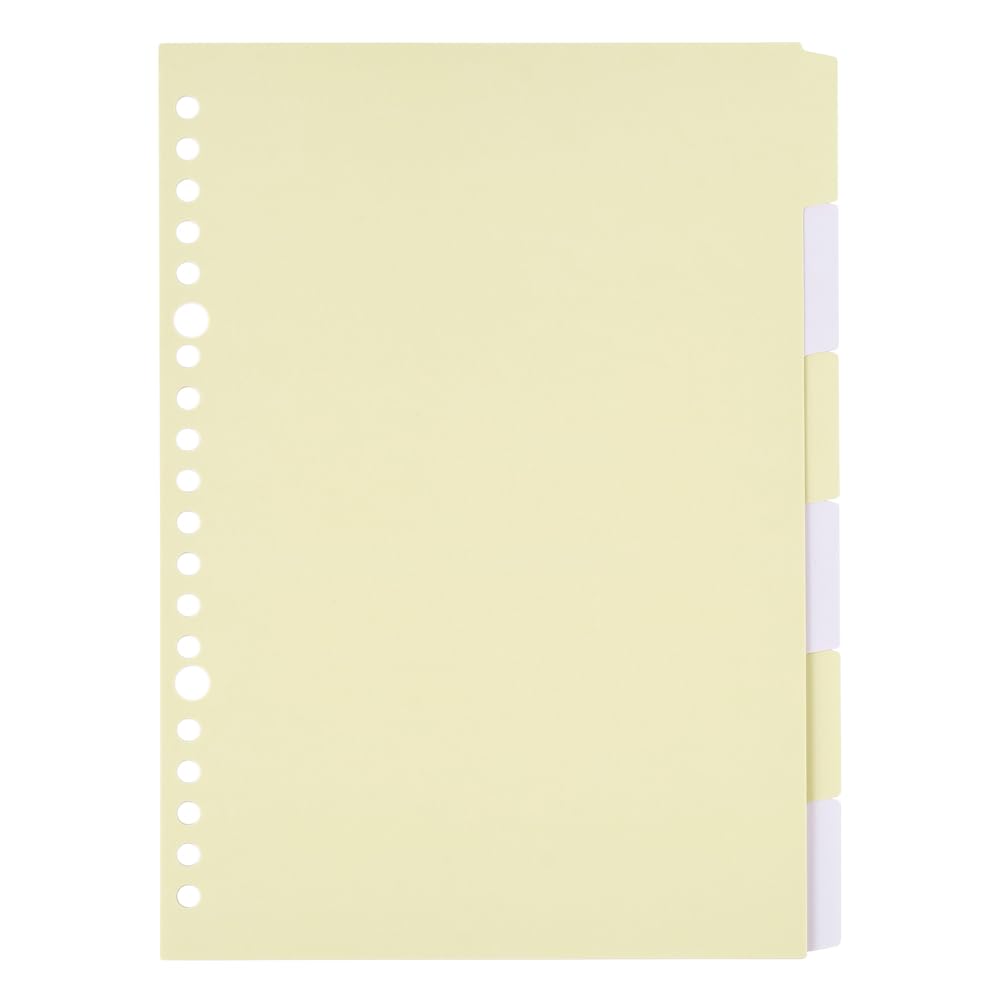 NOLTY kukuru A5 Index Sheet Yellow for Organized Note Taking