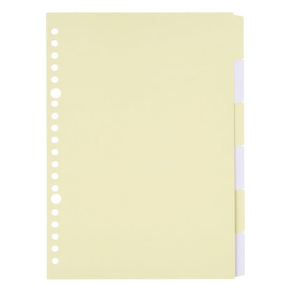 NOLTY kukuru A5 Index Sheet Yellow for Organized Note Taking