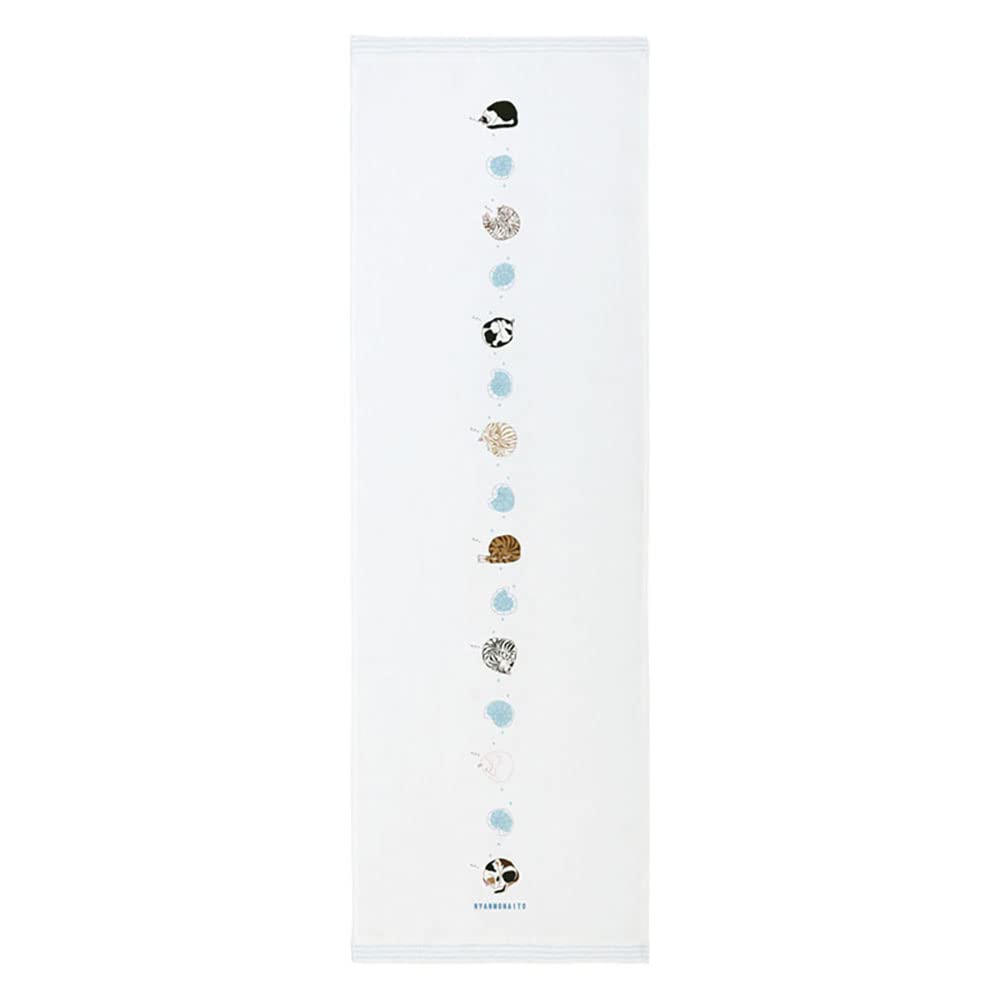 KONTEX Face Towel Made in Imabari Soft Cotton Blue 33x95cm