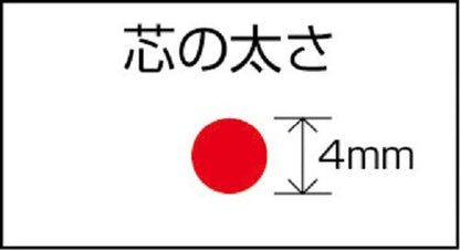 Tajima Sumi Crayon Fine Tip 4.0mm Red for Precise Marking