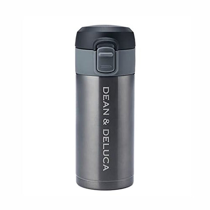 DEAN &amp; DELUCA Slim Bottle with One-Touch Cap Gunmetal 200ml