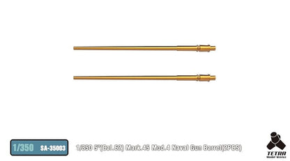 Tetra Model 1/350 Scale Mark 45 5 Inch Gun Barrel Parts Set