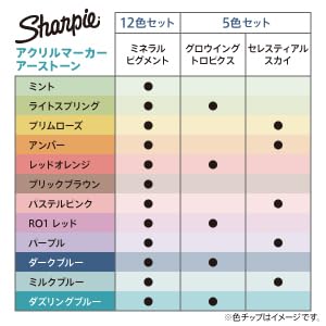Sharpie Acrylic Marker Earth Tones 12 Colors Art Markers