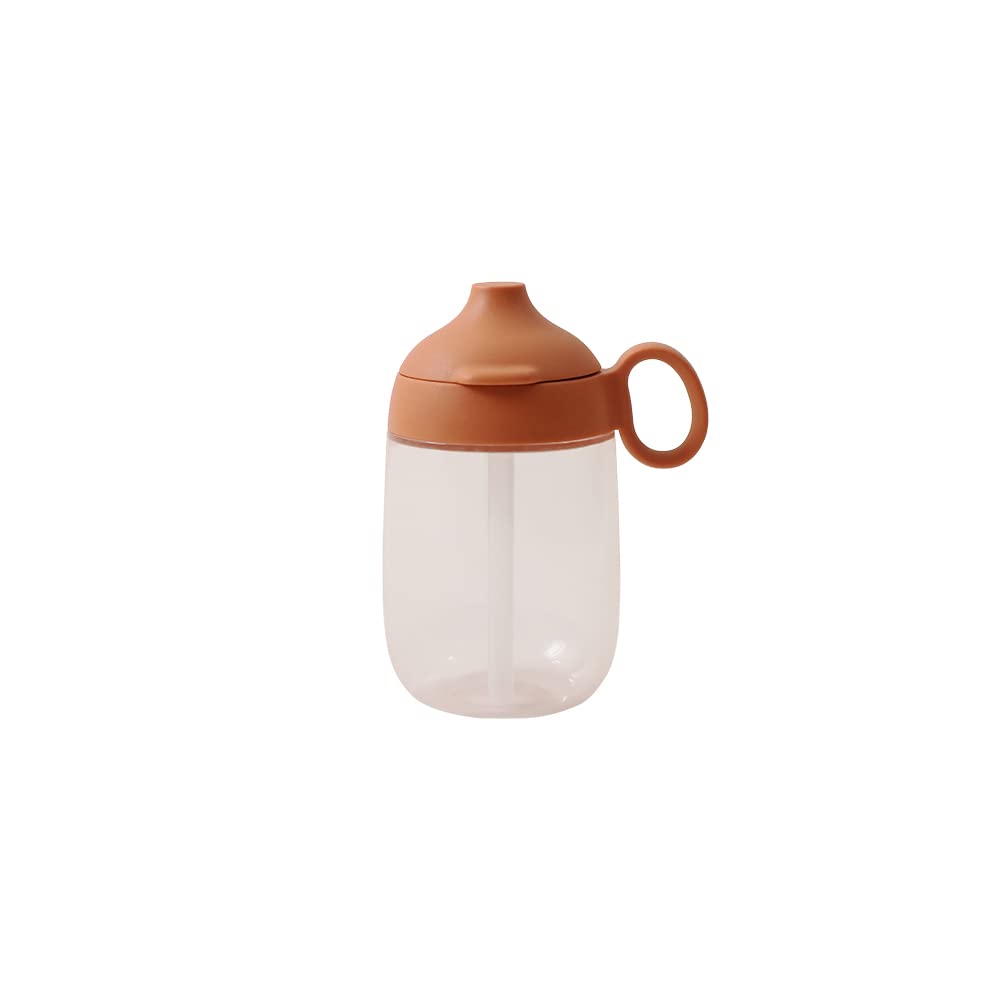 KINTO BONBO Straw Mug 260ml Orange for Kids Dishwasher Safe