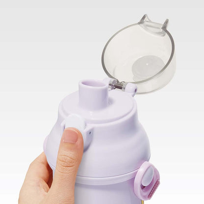 Skater Kids Water Bottle 480ml Easy Sip Plastic Made in Japan