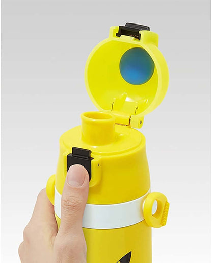 Skater Kids Water Bottle 470ml Featuring Pikachu Face