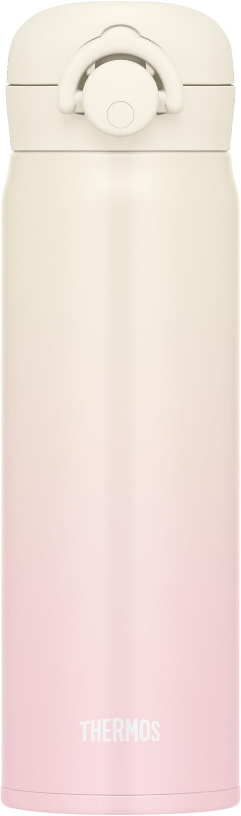 THERMOS Vacuum Insulated Travel Mug 500ml Ivory Pink Lightweight Design