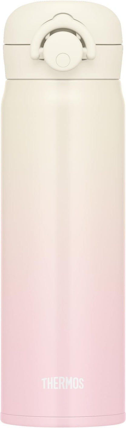 THERMOS Vacuum Insulated Travel Mug 500ml Ivory Pink Lightweight Design