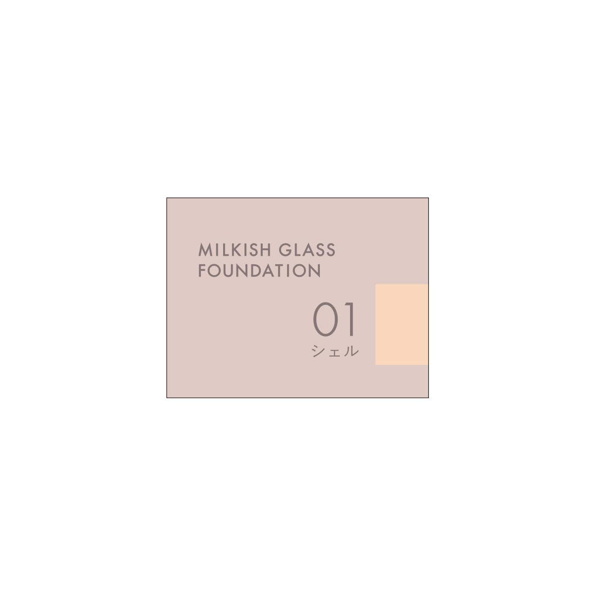 KiSS Milky Glass Foundation 01 Shell 30g for Flawless Finish