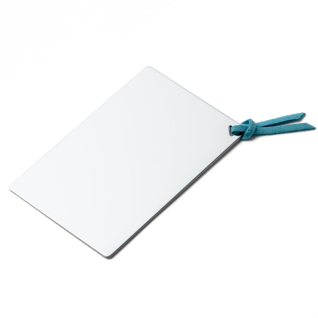 HORIUCHI KAGAMI KOUGYOU Stainless Steel Card Mirror with Blue Cord