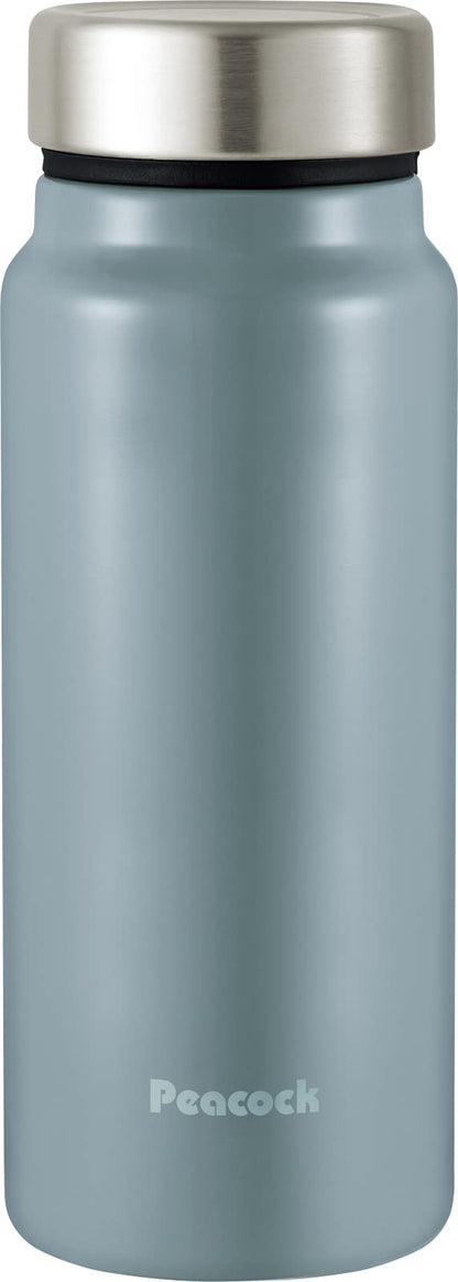 Peacock Stainless Steel Bottle Lightweight 400ml Dusty Blue