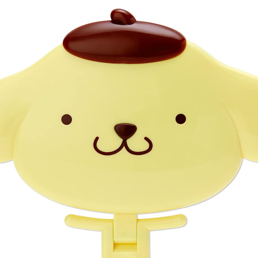 SANRIO Pompompurin Face Shaped Hand Mirror for Cute Makeup Touch-Ups