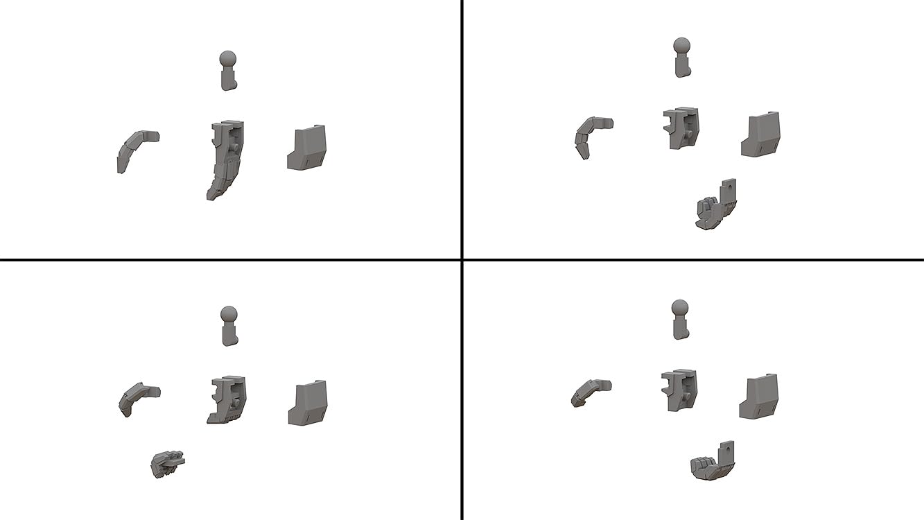 GOOD SMILE COMPANY MODEROID Titanomachia T Hand Set Assembly Model