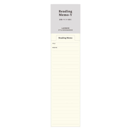 Laconic Bookmarker Memo Reading Notes Horizontal Style LGF18-30