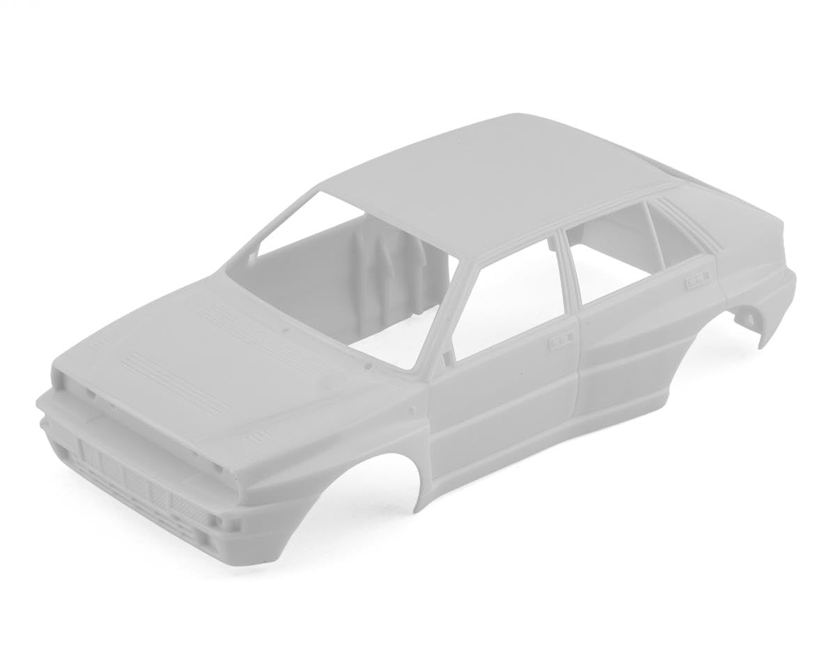Kyosho Lancia Delta No4 1992 Unpainted White Body Set with Wheels