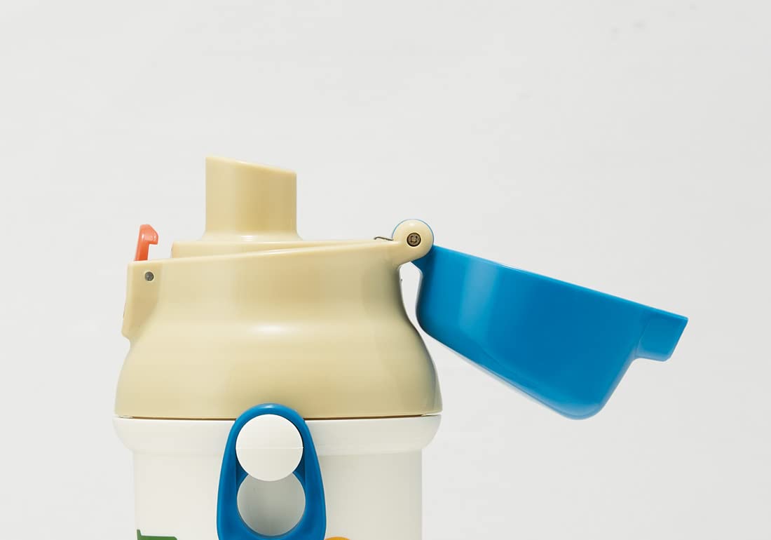 Skater Kids Water Bottle 480ml Easy Drink Plastic Made in Japan