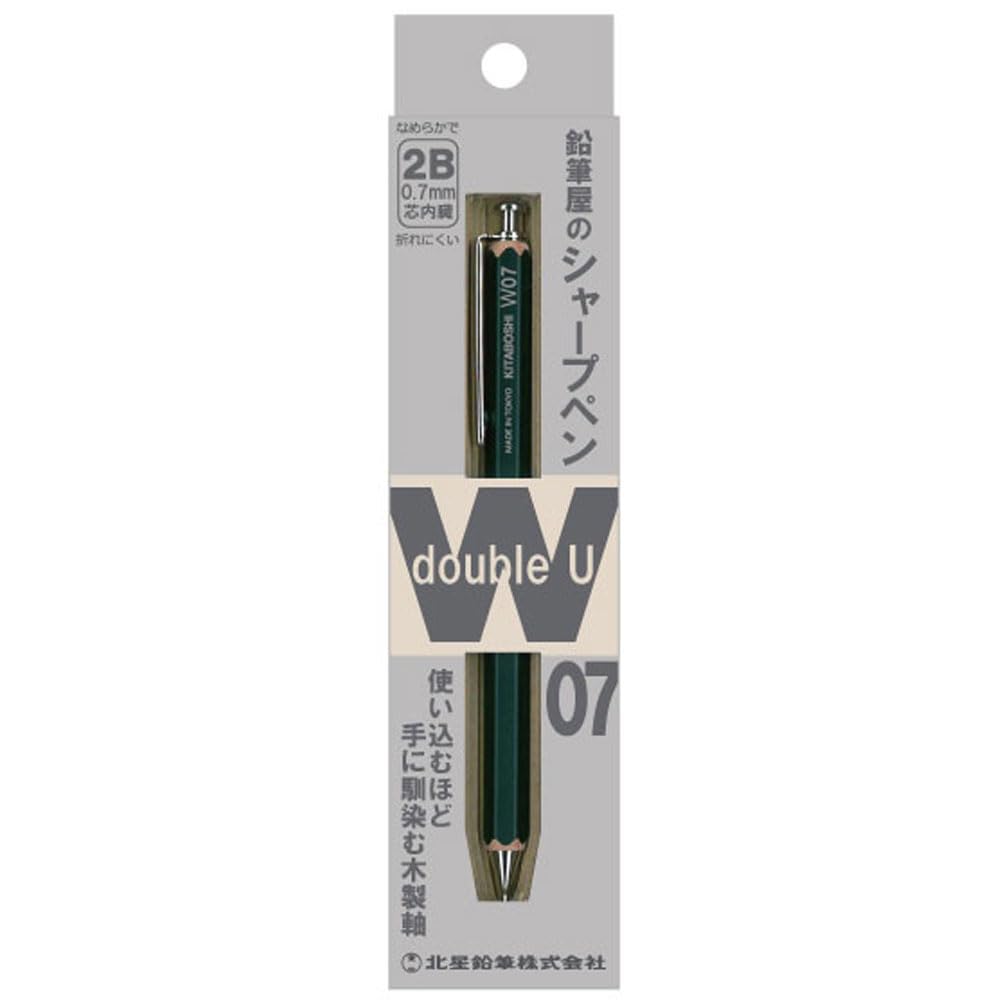 Hokusei Pencil Mechanical Pencil W07 0.7mm Dark Green