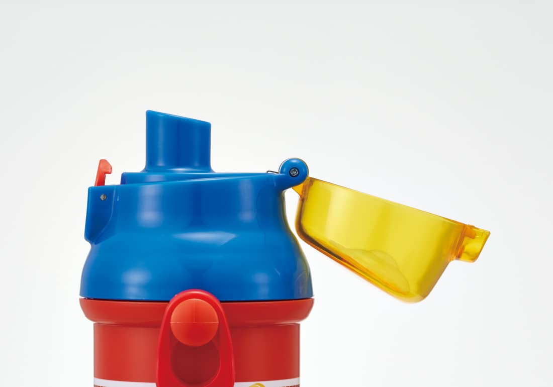 Skater Kids Water Bottle 480ml with One-Touch Design Super Mario