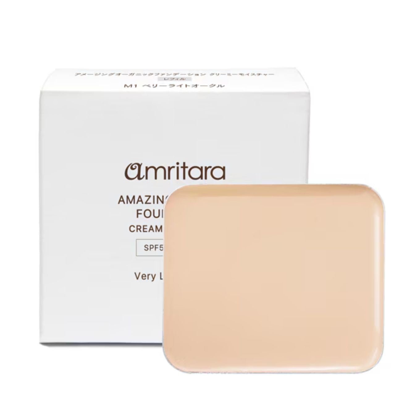 Amritara Amazing Organic Foundation Creamy Moisture Refill M1 Very Light Ocher SPF50+