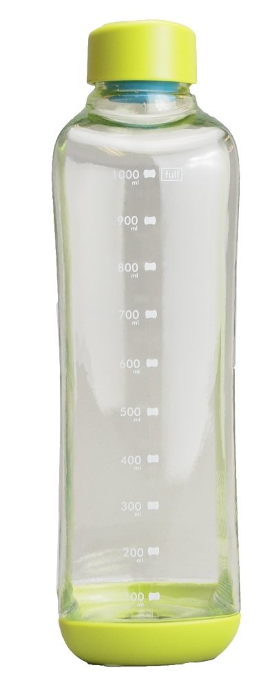 Paarukinzoku Water Bottle 1000ml Green Block Style