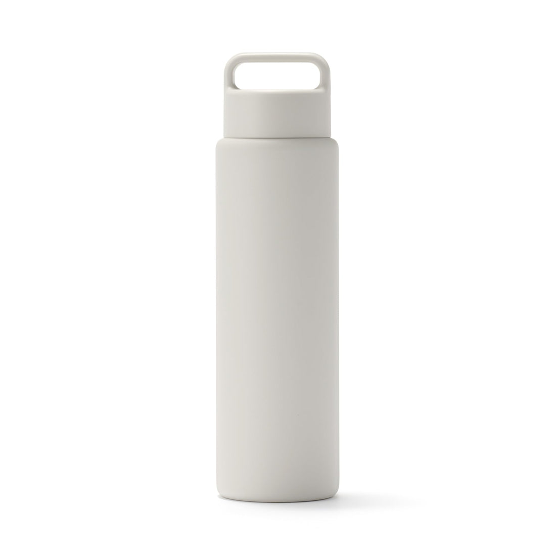 Mujirushiryouhin Vacuum-Insulated Hot and Cold Bottle, Handle Type, Gray Beige 750mL